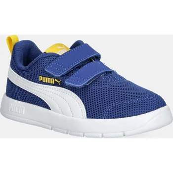 Chlapecké tenisky Dětské sneakers boty Puma Courtflex V3 Mesh Inf modrá barva, 398086 398086.K 57X, EUR 20