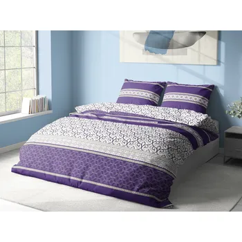 Povlečení Aaryans bavlněné povlečení Colette fialové 140x200/70x90cm