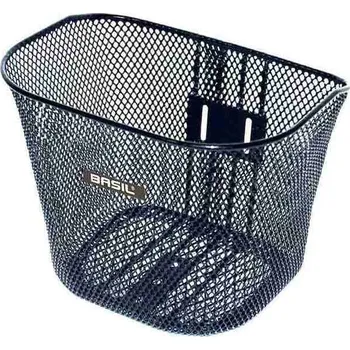brašna na kolo Basil přední koš Toronto (black)