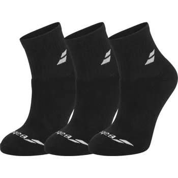 Pánské ponožky Ponožky Babolat Quarter 3 Pairs Pack Socks Černý (43-46)