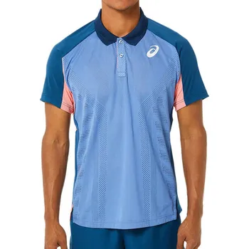 Pánské tričko Pánské tenisové polo tričko Asics Match Actibreeze M - light indigo Modrý (M)