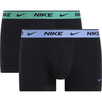Pánské spodní prádlo Pánské boxerky Nike Everyday Cotton Stretch 2P Černý (M)