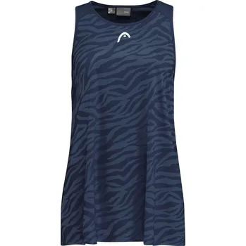 Dívčí tričko Dívčí trička Head Agility Tank Top G - dark blue/print vision Modrý (176 cm)