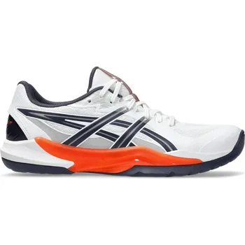Pánská sálová obuv Pánská obuv na badminton/squash Asics Powerbreak FF - white/nova orange Bílý (44)