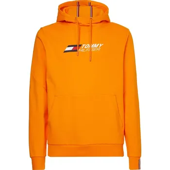 Pánská mikina Pánská tenisová mikina Tommy Hilfiger Essentials Hoody - hawaiian orange Oranžový (S)