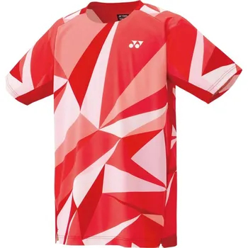 Pánské oblečení Pánské tričko Yonex AO Crew Neck Červený (S)