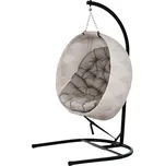 Závěsné křeslo ve tvaru vajíčka, 114 x 106 x 178 cm | pískové