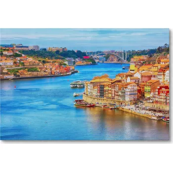 Obraz Obraz na plátně PANORAMA PORTO NAD ŘEKOU DOURO 30 x 20 cm