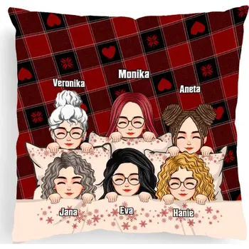 Polštář Polštář - Nejlepší kamarádka - až 6 přátel 40cm x 40cm