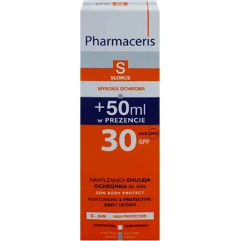 Přípravek na opalování Pharmaceris S, hydratační ochranná emulze na tělo, SPF 30, 150 ml