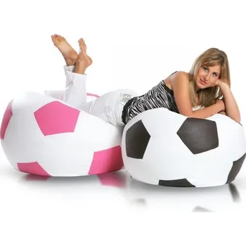 Sedací pytel Sedací vak míč sport l ekokůže 325L TiaHome černá