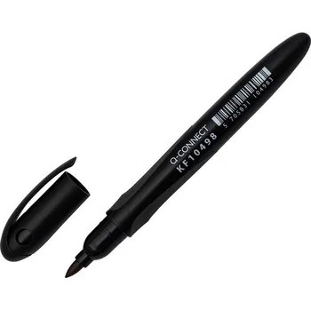Permanentní popisovač Q-Connect - kulatý jemný hrot, černý