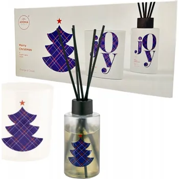 Čajovna JOY VONNÉ TYČINKY SVÍČKA ORANGE&CLOVES VÁNOČNÍ DÁREK