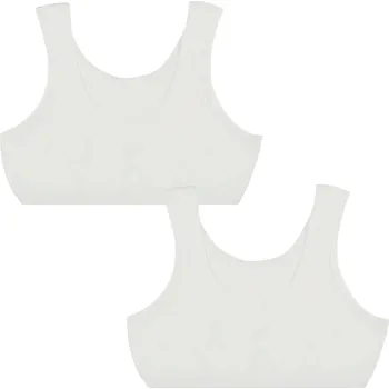 Podprsenka DĚTSKÁ PODPRSENKA TOP BÍLÁ 134-140 - SADA 2 KUSŮ