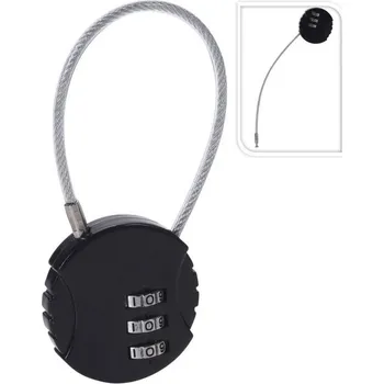 Visací zámek zámek visací s lankem, numerický