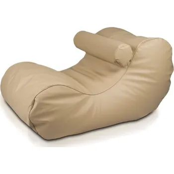 Sedací pytel Sedací vak Lehátko XL ekokoža TiaHome Krémová