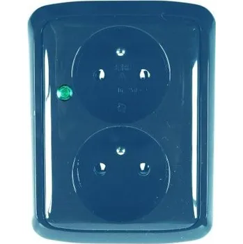 Elektrická zásuvka 2-zás.+přep. ZS-1.2NT 130 32131 P44 07-20-104-24307