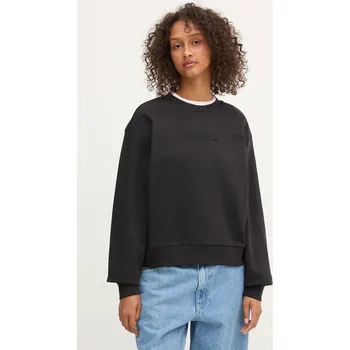 Dámská mikina Bavlněná mikina Vans dámská, černá barva, hladká, VN000RAMBLK1 99X, vel. L