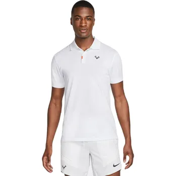 Pánské tričko Pánské tenisové polo tričko Nike Rafa Slim Bílý (XXL)