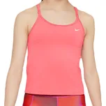Dívčí trička Nike Girls Dri-FIT Indy Tank Sports Bra - sea coral/white Oranžový (M)