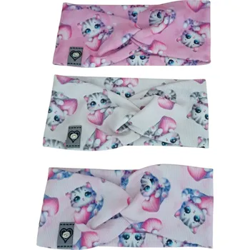 Kočičí čelenka ve 3 barvách, Barvy: krémová