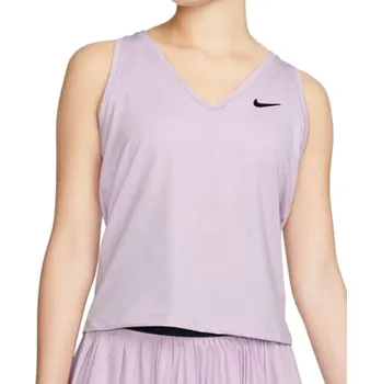 Dámský tenisový top Nike Court Dri-Fit Victory Tank W - doll/black Fialový (XL)