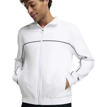 Pánská mikina Pánská tenisová mikina Wilson Team Woven Colorblock Bílý (XL)