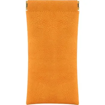 Brýlová obroučka Pouzdro na brýle s pružinovým zavíráním - Oranžové