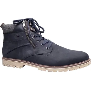 Pánské polobotky Zimní vycházková obuv, Rieker, tmavě modrá: Modrá Ano Nubuk, velur (semiš) 32,3 48 G - standardní šíře (29203-29204)
