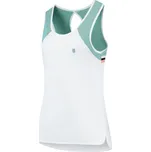 Dámský tenisový top K-Swiss Tac Hypercourt Advantage Tank 3 - white/nile blue Bílý (L)