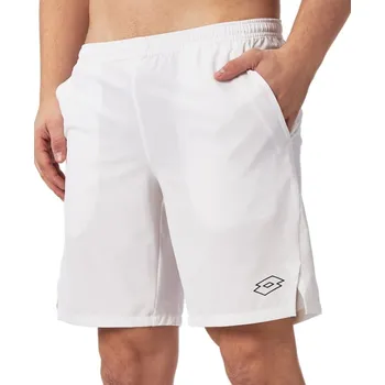 Pánské kraťasy Pánské tenisové kraťasy Lotto Tech I 9" Shorts - bright white/all black Bílý (M)