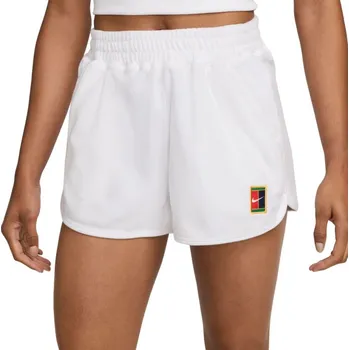 Dámské tenisové kraťasy Nike Court Mid-Rise French Terry Tennis Shorts Bílý (S)