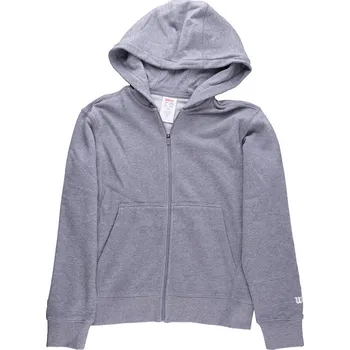 Pánská mikina Dívčí mikina Wilson Kids Unisex Team Zip - medium gray heather Šedý (L)