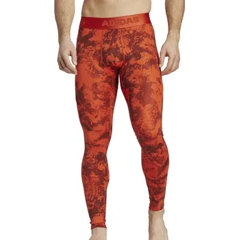 Pánské tenisové tepláky Adidas Paris Heat.Rdy Techfit Long Leggings - preloved red Červený (S)