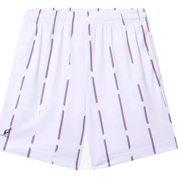 Pánské kraťasy Pánské tenisové kraťasy Australian Stripes Ace Short - bianco Bílý (S)