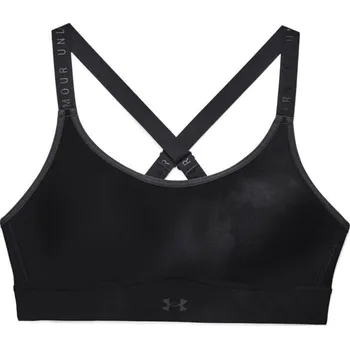 Podprsenka Podprsenky Under Armour Womens Infinity Mid Printed Bra - black Černý (XS)