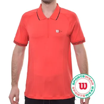 Pánské tričko Pánské tenisové polo tričko Wilson Series Seamless Červený (L)