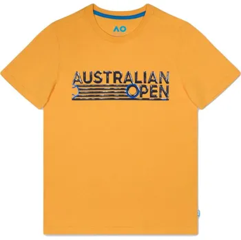 Chlapecká trička Australian Open Retro Graphic Oranžový (116 cm)