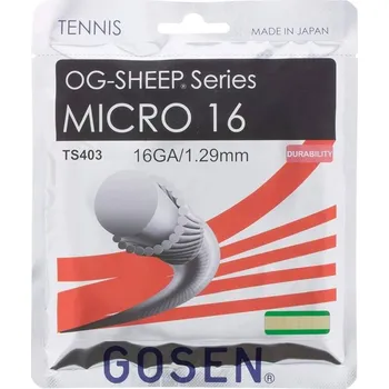 Raketový sport Tenisový výplet Gosen OG-SHEEP Micro (12.2m) Přírodní (1.15)