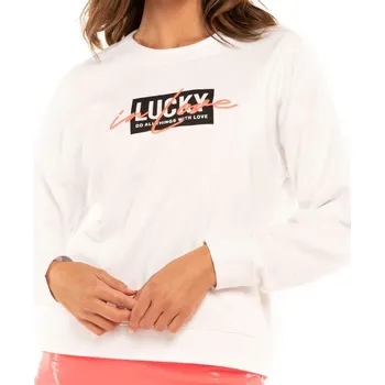 Dámská mikina Dámská tenisová mikina Lucky in Love Core Signature Lucky In Love Pullover - white Bílý (L)