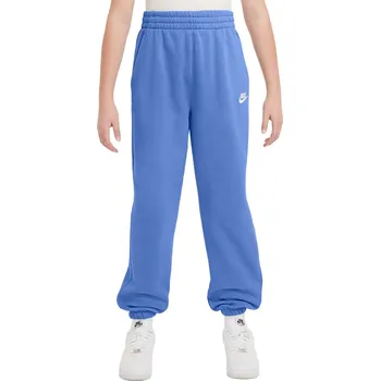 Dívčí tepláky Nike Kids Sportswear Club Fleece Loose Modrý (L)