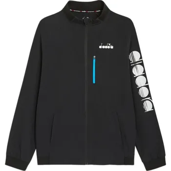 Pánská tenisová bunda Diadora FZ - black Černý (M)