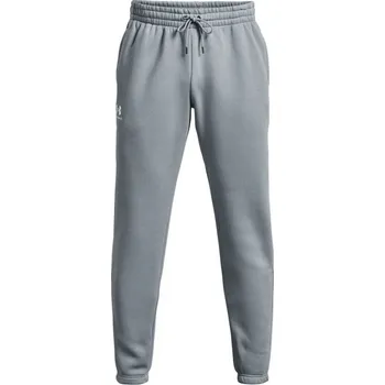 Pánské tenisové tepláky Under Armour Men's UA Essential Fleece Joggers - harbor blue/white Šedý (XL)
