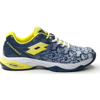 Dámská obuv Dámská obuv na padel Lotto Superrapida 200 III W - all white/acid yellow/dark denim (38,5)