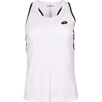 Dámský tenisový top Lotto Top W IV Tank 1 - bright white/all black Bílý (L)