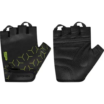 Cyklistické rukavice Spokey RIDE Pánské cyklistické rukavice, černo-žluté, vel.XL