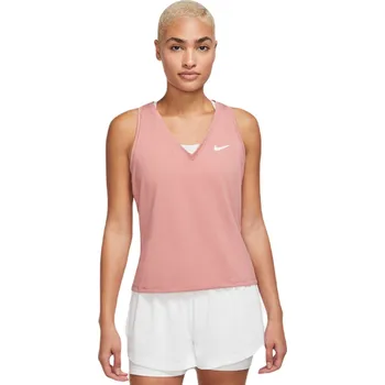 Dámský tenisový top Nike Court Dri-Fit Victory Tank - red stardust/white Červený (M)