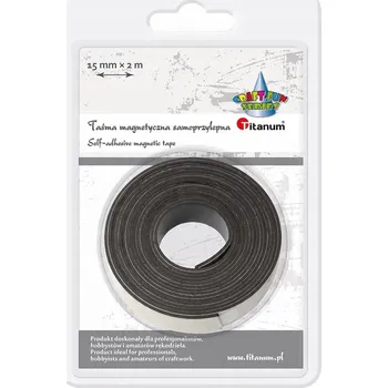 Lepicí páska Magnetická páska SAMOLEPICÍ Kancelářská páska 15mm 2m TITANUM CRAFT-FUN sada