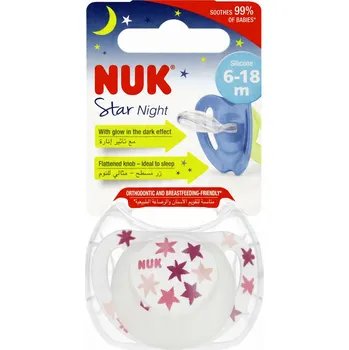 dudlíky Dudlík NUK anatomický silikon 6 m +