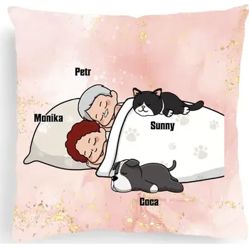 Polštář Polštář - Oficiální pyžamo 3 - až 6 psů - 2 lidé 40cm x 40cm